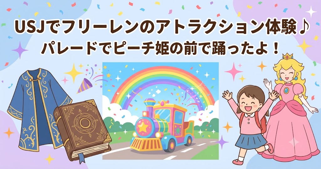 USJ　ユニバ　フリーレン　アトラクション　パレード